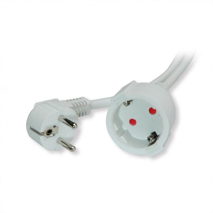 Imagine Cablu prelungitor Schuko T-M 3m Alb, Value 19.99.1176